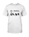 black cat shirt funny womens ew people meowy cat