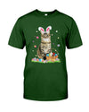 Happy Easter Cute Bunny Cat Eggs Basket Easte