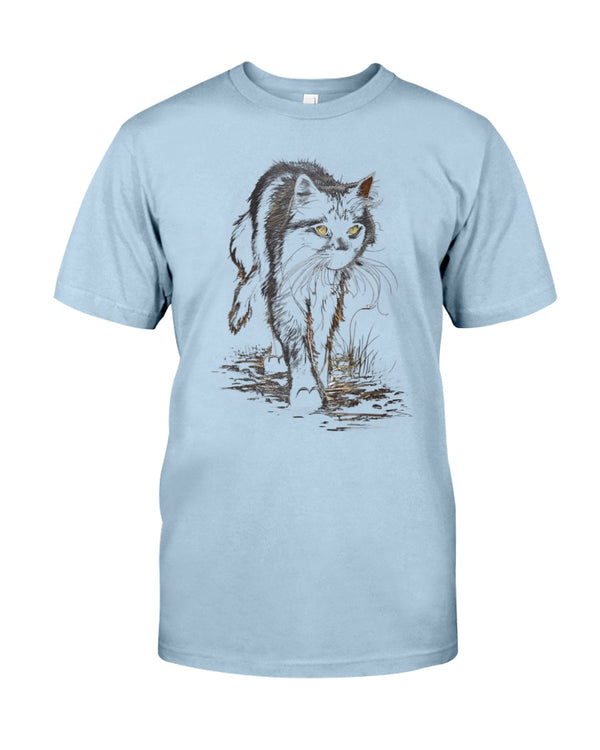 Black Cat Walking Cats Lover