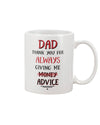 Best gift for your dad - Thank you - Funny Father's Day Mug