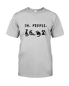 black cat shirt funny womens ew people meowy cat